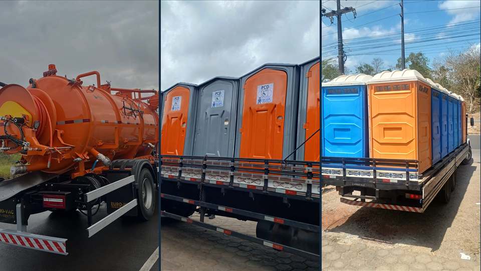 Frota e equipamentos para serviços sanitários